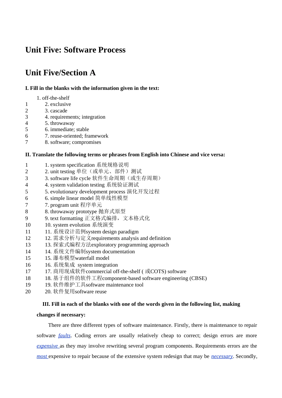 《计算机英语第3版》练习参考答案58_第1页