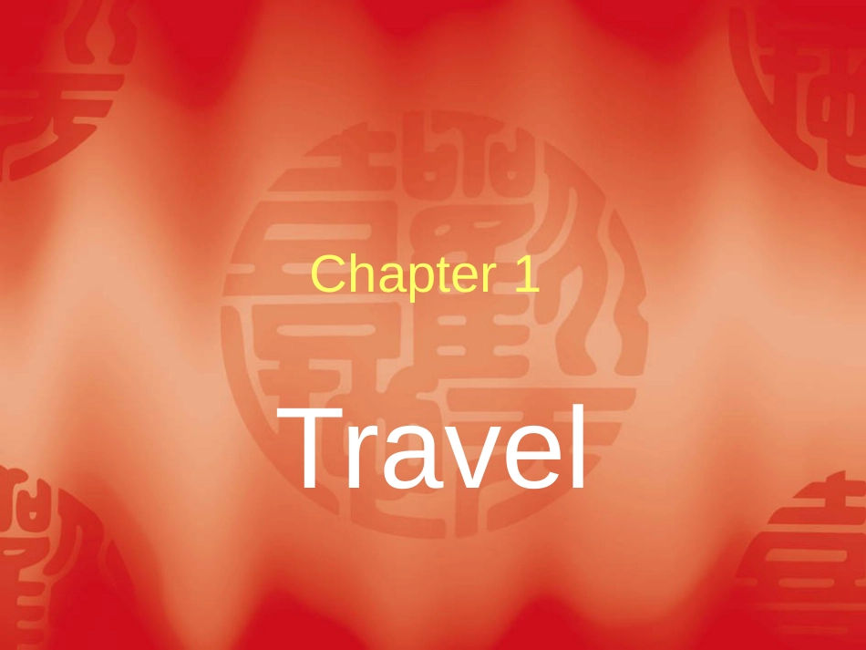 ”Travel“短语、句子的应用_第1页