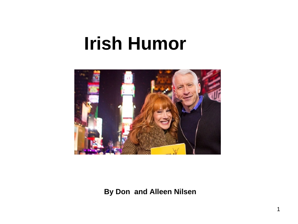 Irish Humor（爱尔兰式幽默）_第1页