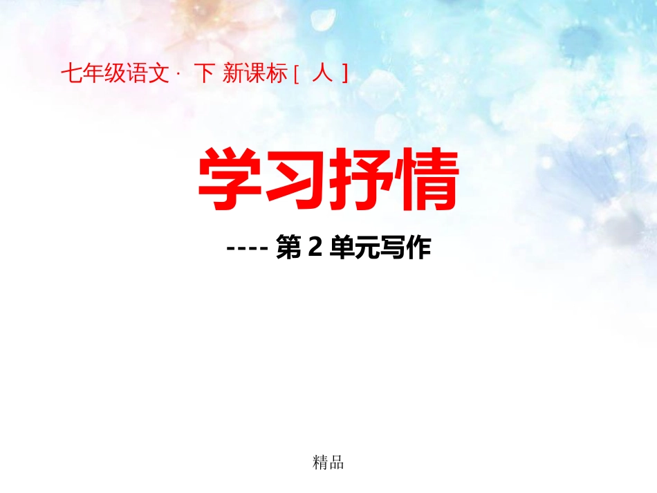 《学习抒情》PPT课件_第1页