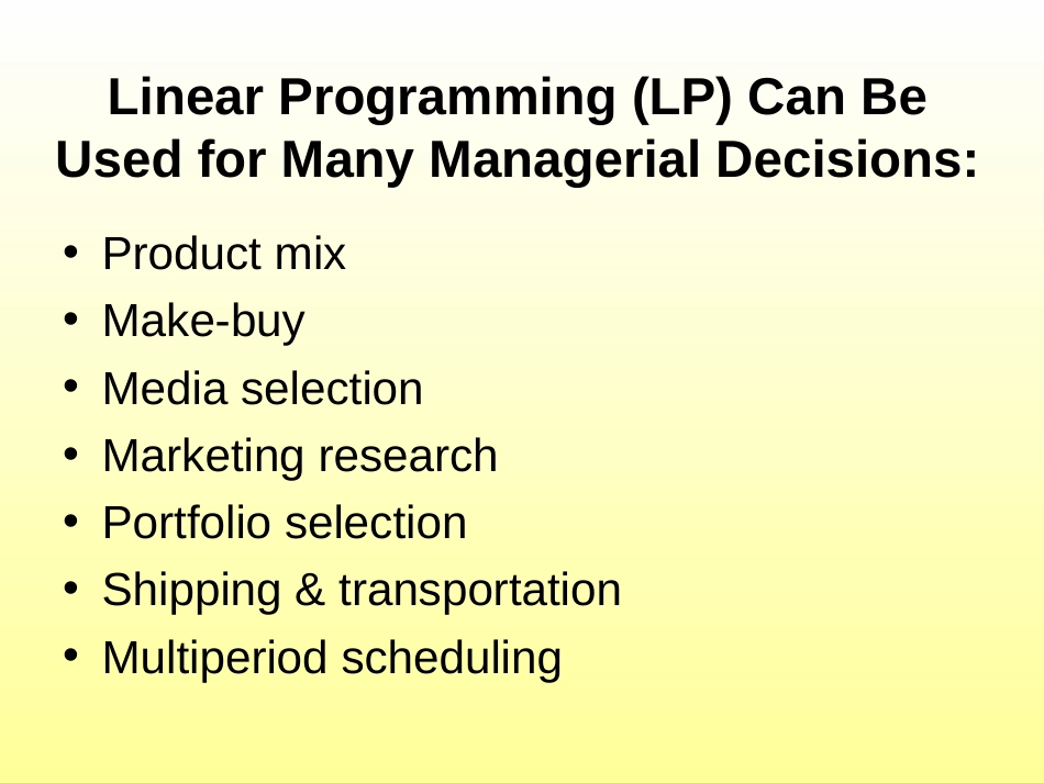 Chapter3LinearProgrammingModelingApplications第3章：线性规划建模应用_第2页