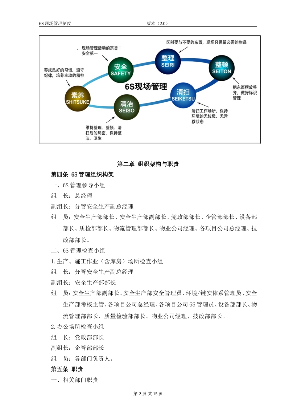 6S现场管理制度A2_第2页