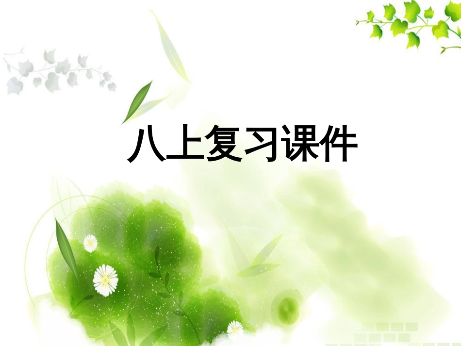 人教版初中地理八年级上册期末复习课件_第1页