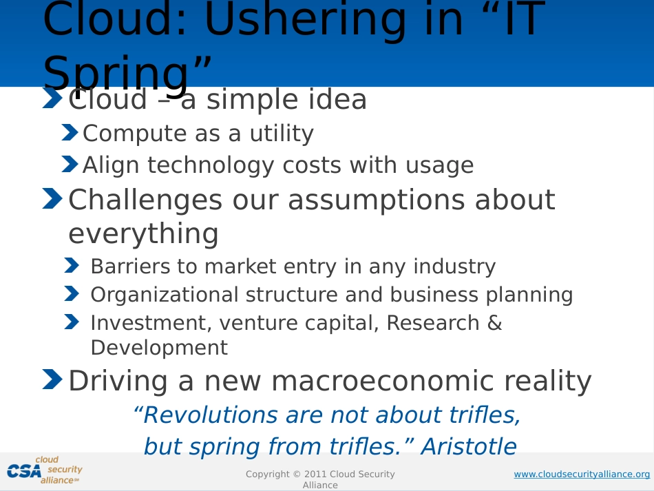 Achieving Security Assurance and Compliance in the Cloud Jim Reavis,Executive Director[共39页]_第2页