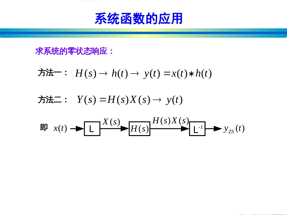 信号与系统 系统函数的零极点分析[共19页]_第1页