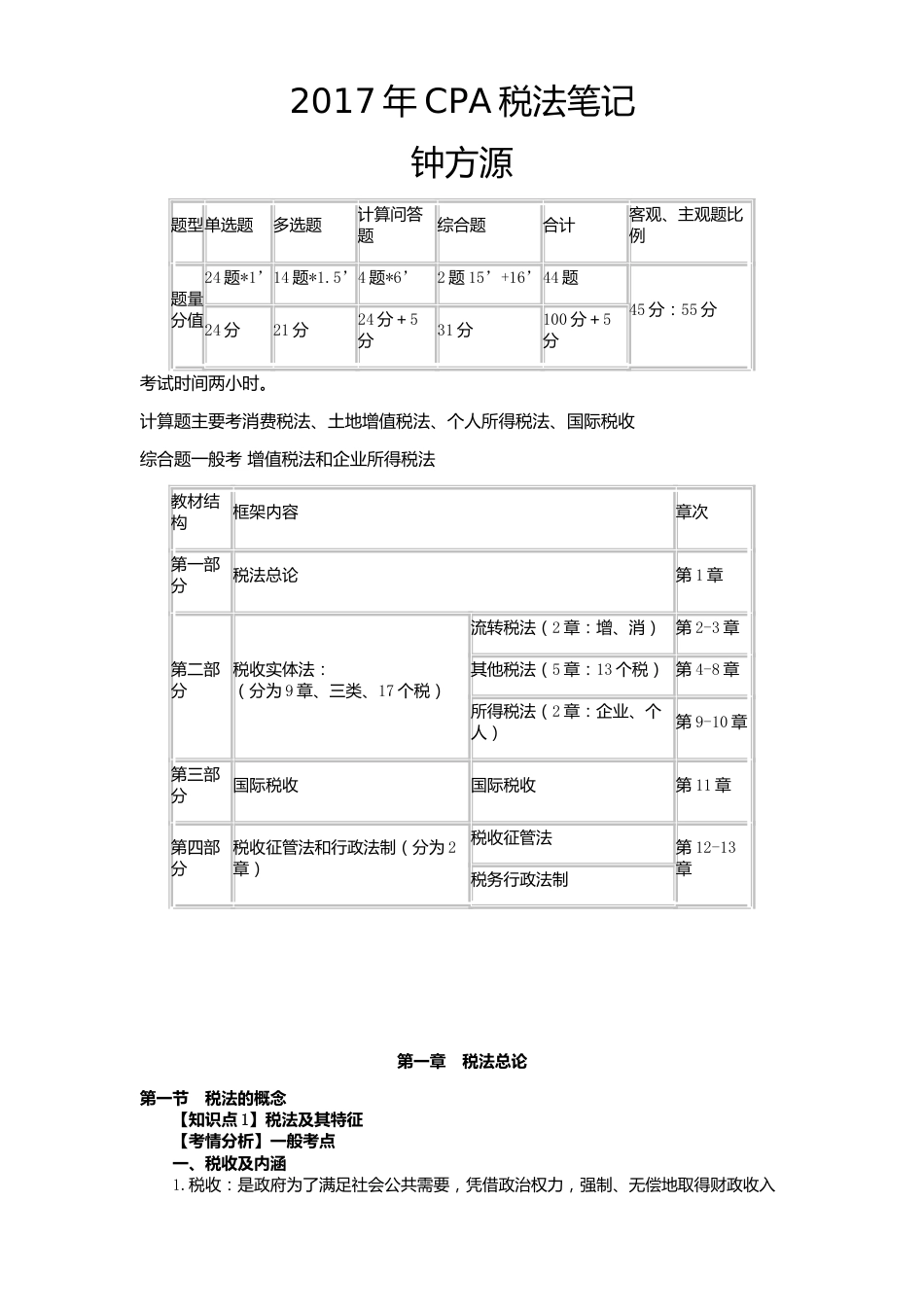 CPA税法笔记[共278页]_第1页