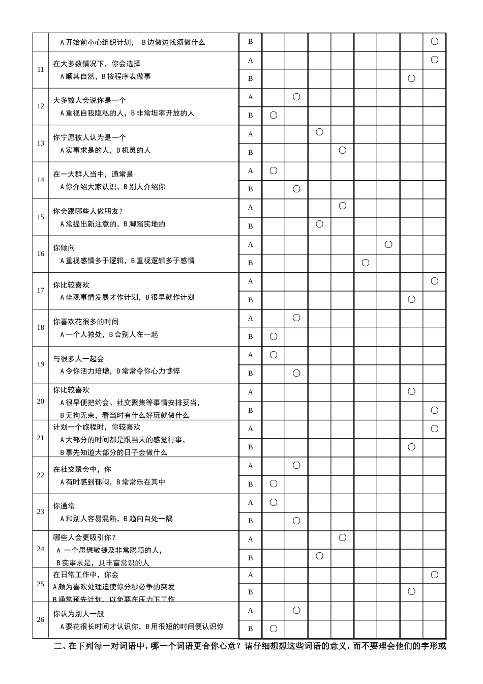 《MBTI职业性格测试题》完整完美版[共30页]_第2页