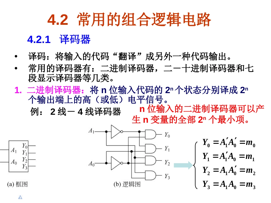 4.2常用的组合逻辑电路[共21页]_第1页