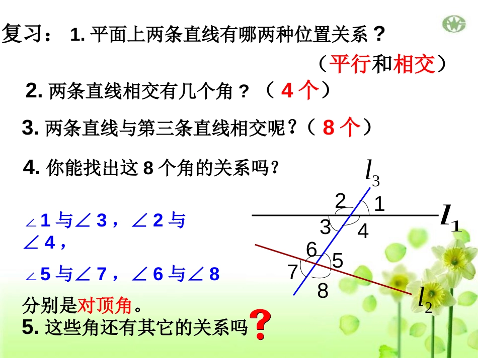 《同位角、内错角、同旁内角》ppt实用课件_第2页