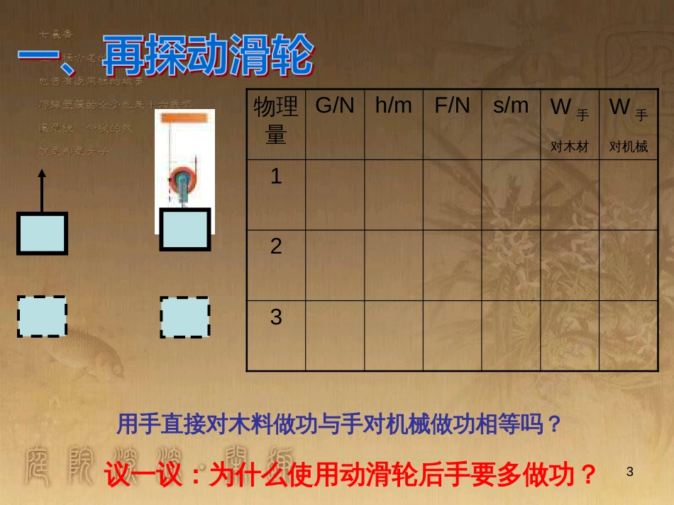 九年级物理上册 11.3 如何提高机械效率课件 粤教沪版_第3页