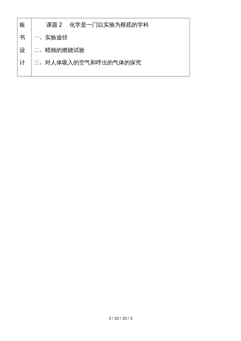 课题2+化学是一门以实验为基础的学科+教学设计_第3页