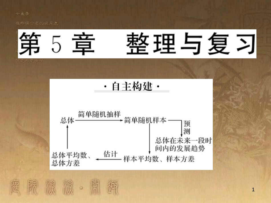 九年级数学上册 第5章 用样本推断总体整理与复习课件 （新版）湘教版_第1页