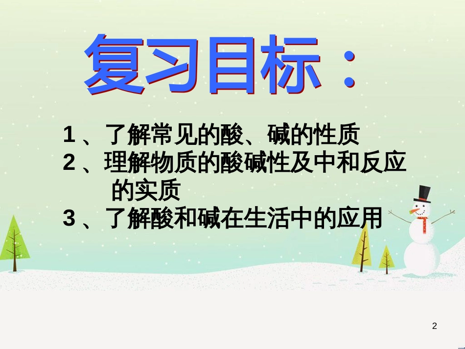 九年级化学全册 第七单元 常见的酸和碱复习课件 （新版）鲁教版_第2页