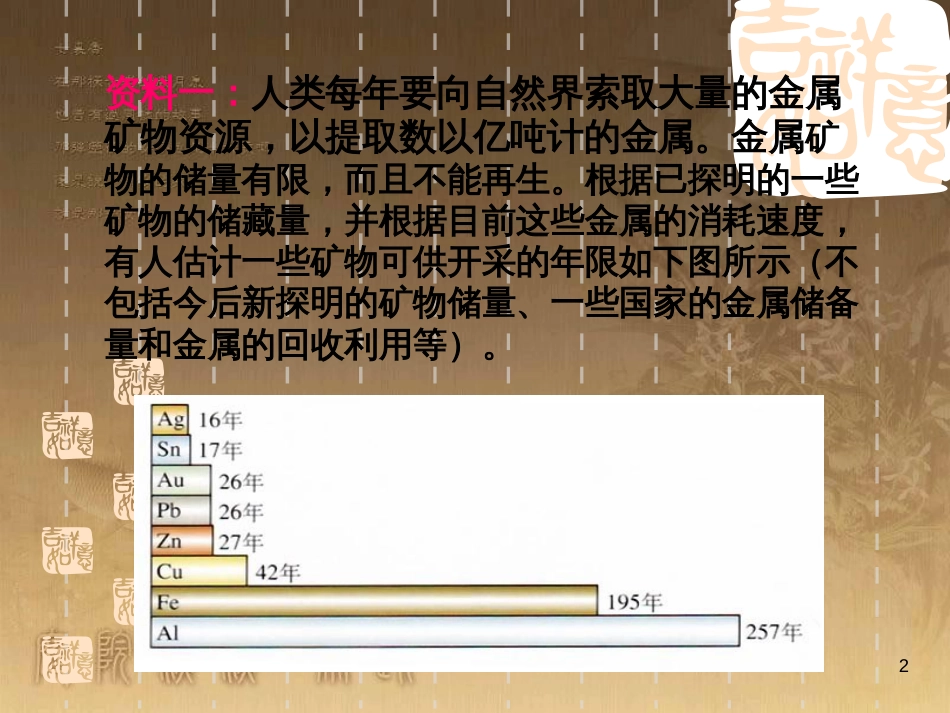 九年级化学下册《6.1 金属材料的物理特性》课件 （新版）粤教版 (2)_第2页