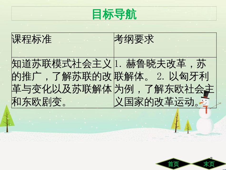 九年级历史下册 第五单元 冷战和美苏对峙的世界 第18课 社会主义的发展与挫折导学课件 新人教版_第2页