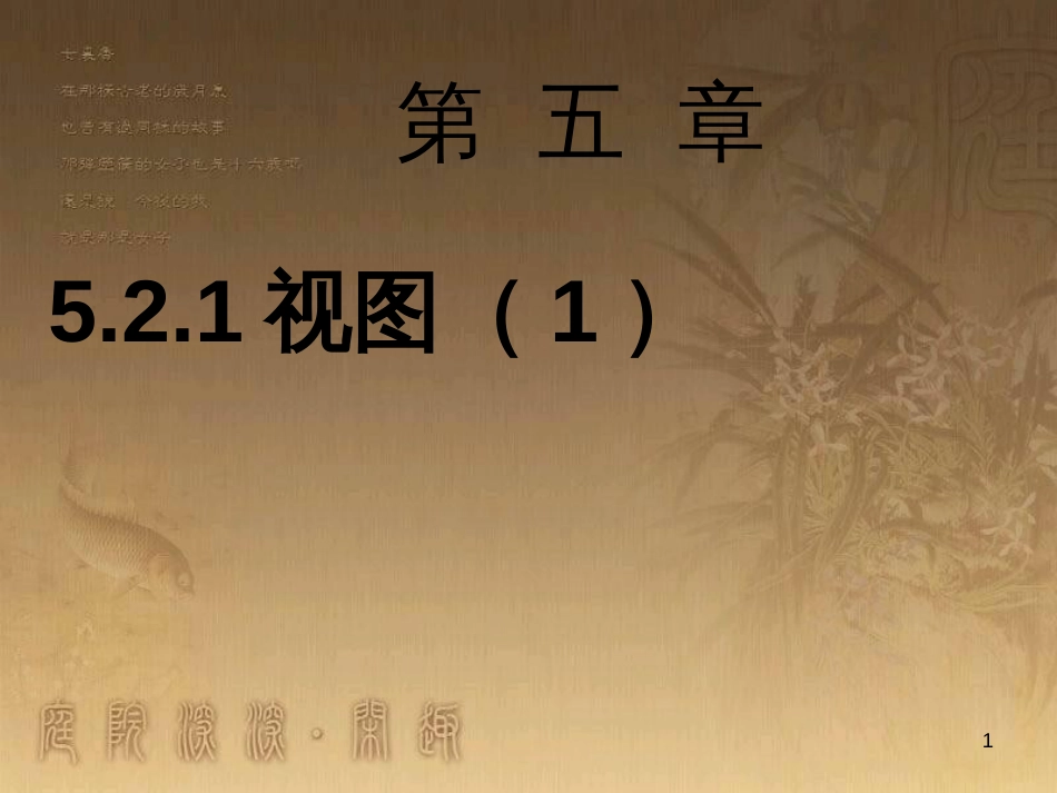 九年级数学上册 5.2.1 视图课件1 （新版）北师大版_第1页