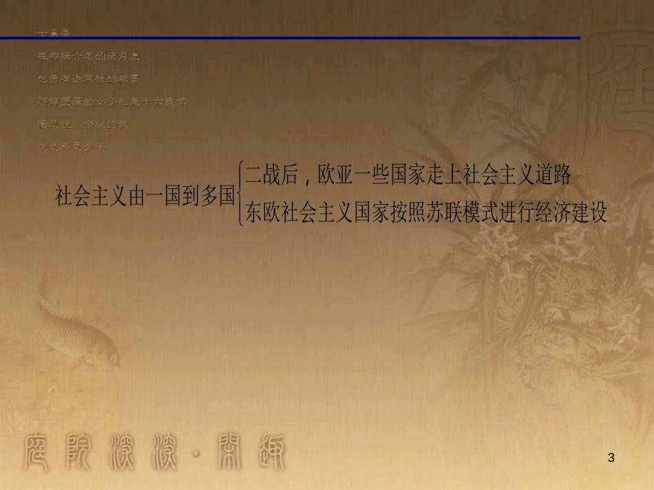 九年级历史下册 第五单元 第11课 东欧社会主义国家的改革与演变习题课件 新人教版_第3页