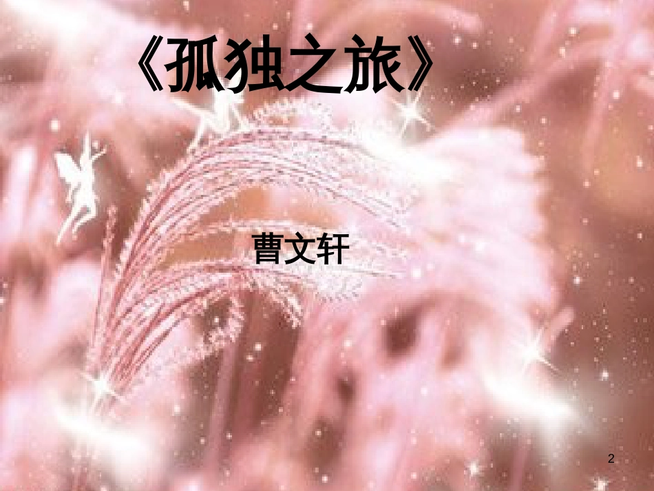 九年级语文上册 10《孤独之旅》课件 （新版）新人教版_第2页