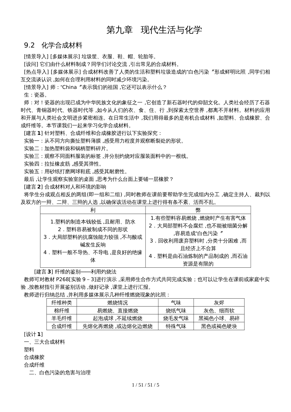 科粤版九年级化学下册9.2化学合成材料备课素材_第1页