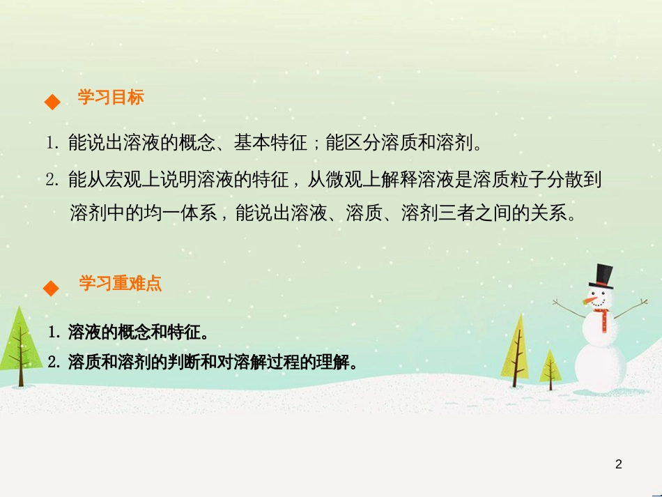 九年级化学下册 第九单元 溶液 课题1 溶液的形成（第1课时）高效课堂课件 （新版）新人教版_第2页