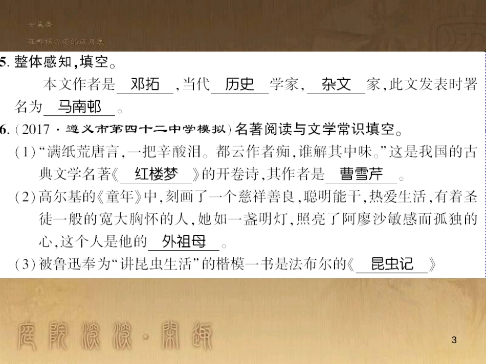 九年级语文下册 口语交际一 漫谈音乐的魅力习题课件 语文版 (17)_第3页