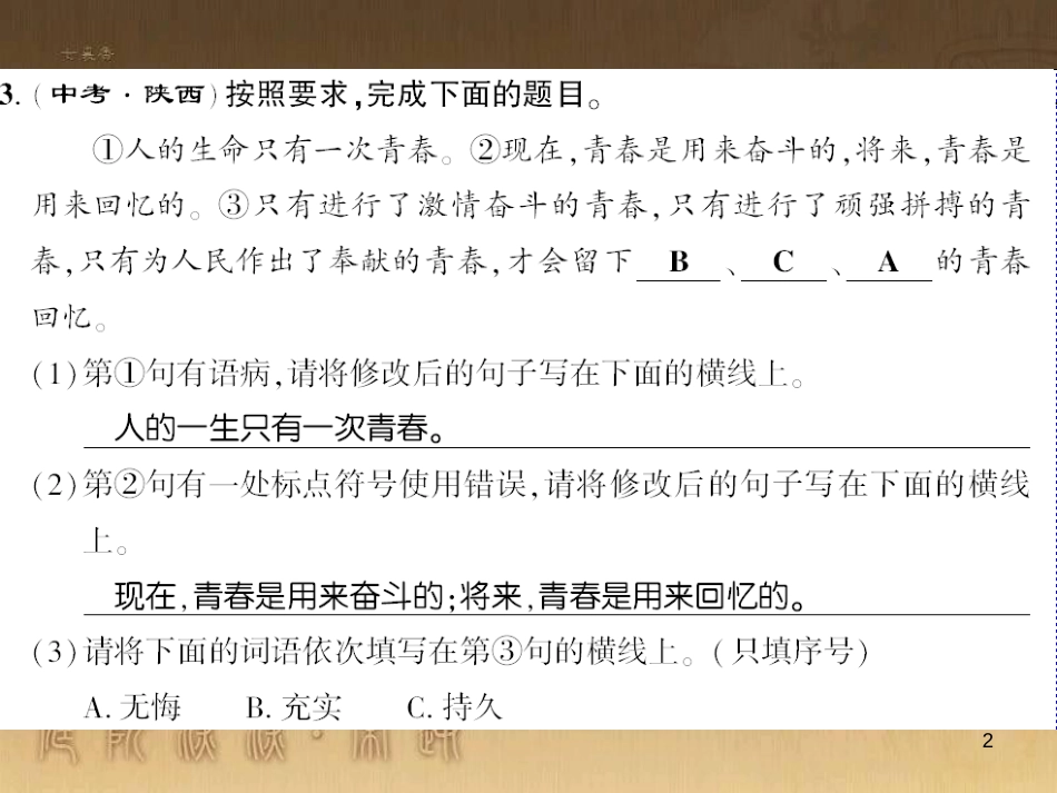 九年级语文下册 口语交际一 漫谈音乐的魅力习题课件 语文版 (54)_第2页