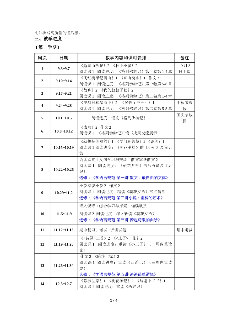 江苏省扬州市江都区度九年级第一学期语文教学指导意见_第3页