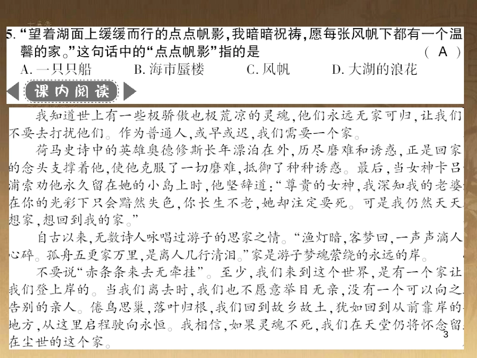 九年级语文下册 综合性学习一 漫谈音乐的魅力习题课件 语文版 (66)_第3页
