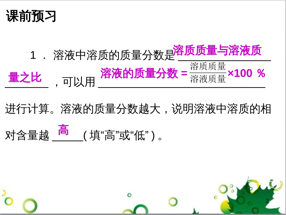 九年级化学下册 第12单元 化学与生活总结课件 （新版）新人教版 (47)_第2页