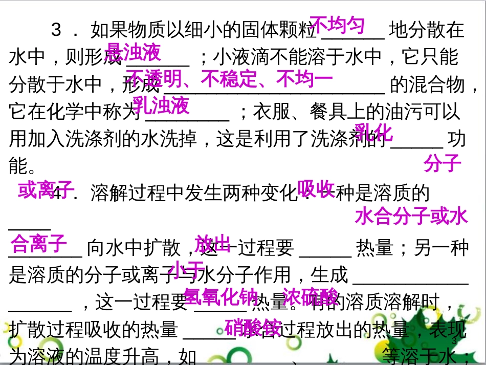 九年级化学下册 第12单元 化学与生活总结课件 （新版）新人教版 (44)_第3页