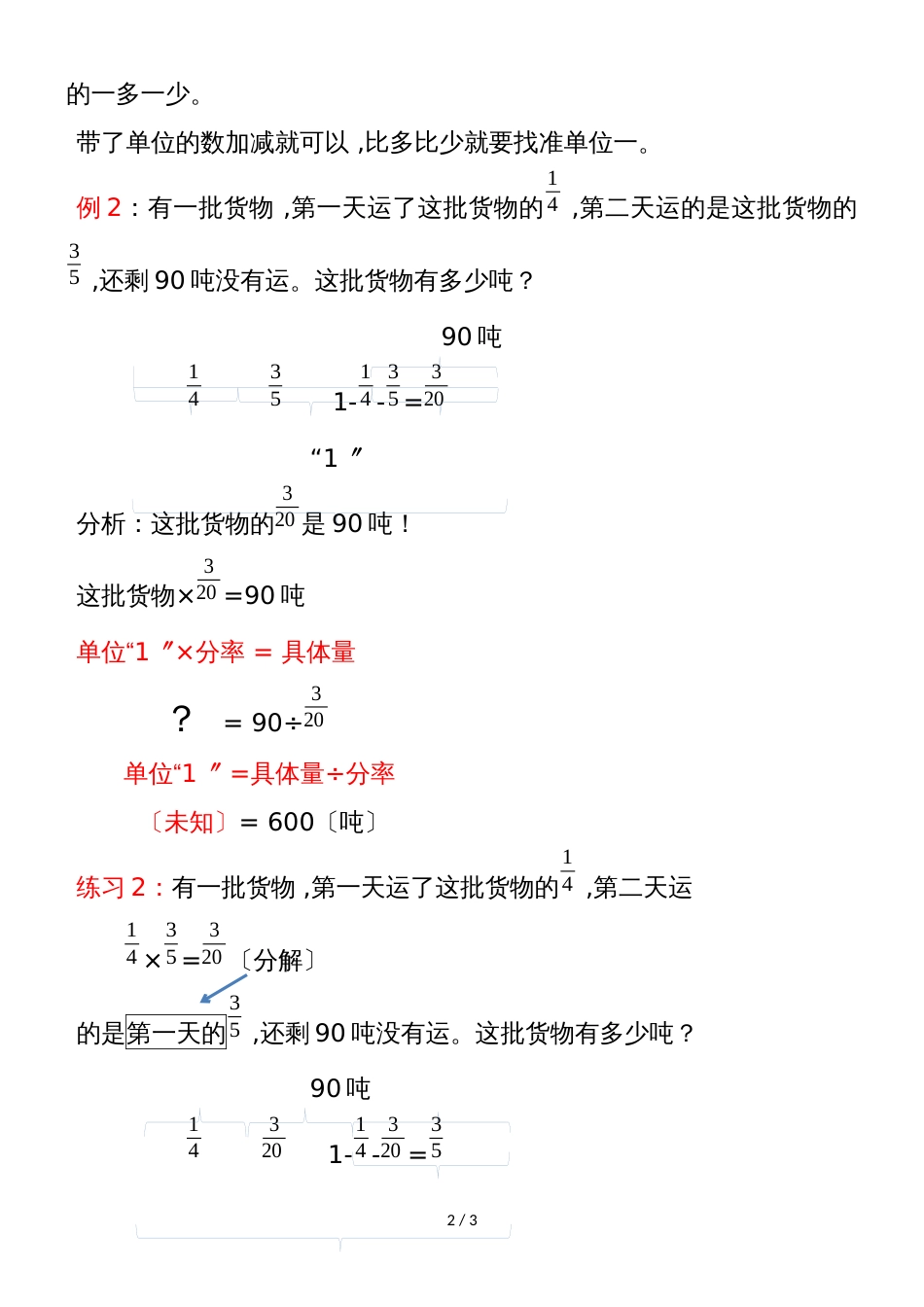 六年级上册数学专项练习分数除法易错题 全国通用_第2页