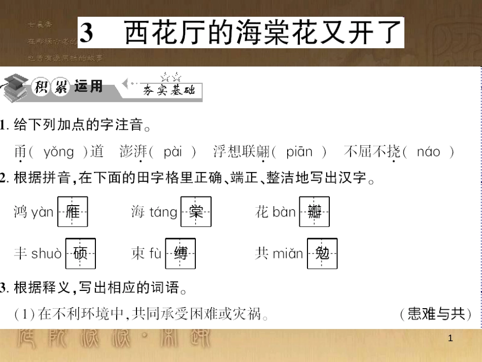 九年级语文下册 口语交际一 漫谈音乐的魅力习题课件 语文版 (29)_第1页