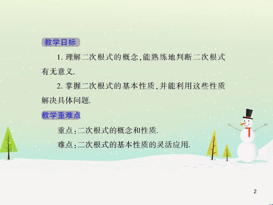 九年级数学上册 第21章 二次根式 21.1 二次根式授课课件 （新版）华东师大版_第2页