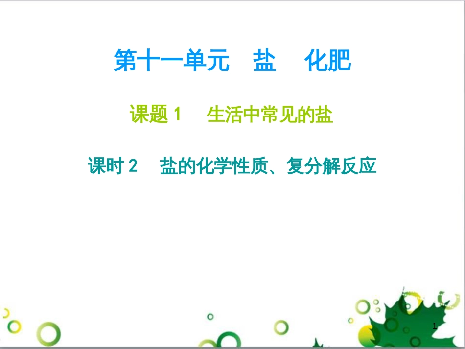 九年级化学下册 第12单元 化学与生活总结课件 （新版）新人教版 (56)_第1页