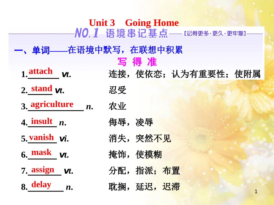 九年级语文下册 第一单元 1 家课件 语文版 (661)_第1页