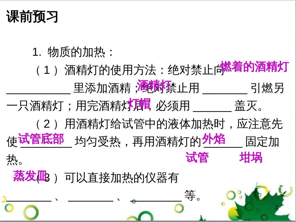九年级化学下册 第12单元 化学与生活总结课件 （新版）新人教版 (5)_第2页