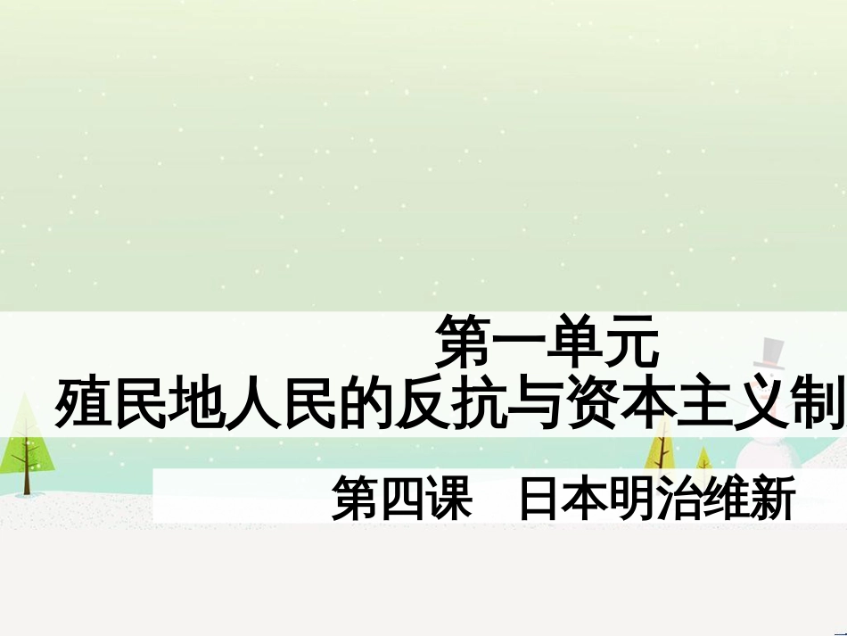 九年级历史下册 第1单元 殖民地人民的反抗与资本主义制度的扩展 第4课 日本明治维新课件5 新人教版_第2页