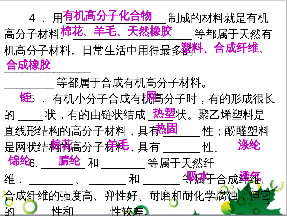 九年级化学下册 第12单元 化学与生活总结课件 （新版）新人教版 (61)_第3页