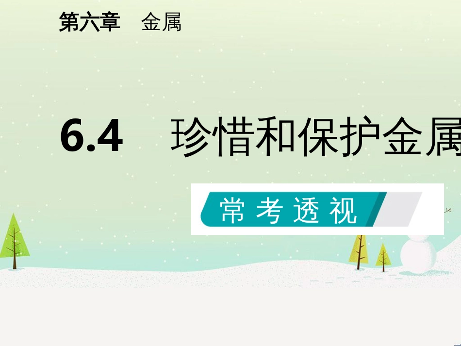 九年级化学下册 第六章 金属 6.4 珍惜和保护金属资源同步课件 （新版）粤教版_第2页