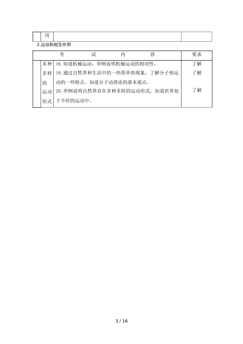 辽宁省初中物理学科考试说明_第3页