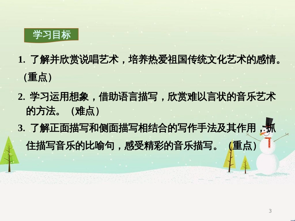 九年级语文下册 第二单元 6 明湖居听书课件 语文版_第3页