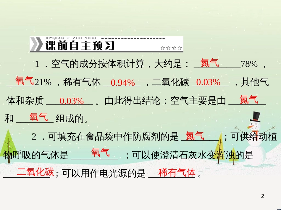 九年级化学上册 第二单元 我们周围的空气 课题1《空气》课件2 （新版）新人教版_第2页