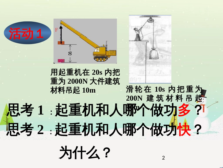 九年级物理上册 11.2怎样比较做功的快慢课件 （新版）粤教沪版_第2页