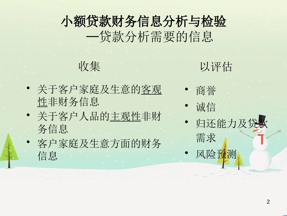 小额贷款财务信息的分析、检验_第2页