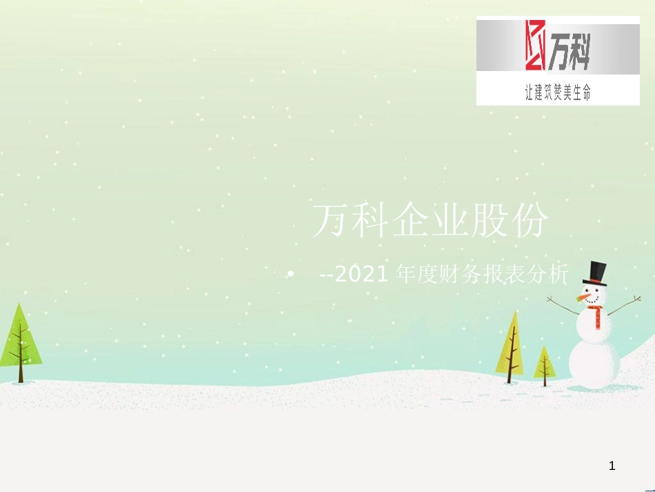某地产企业股份有限公司财务报表分析_第1页