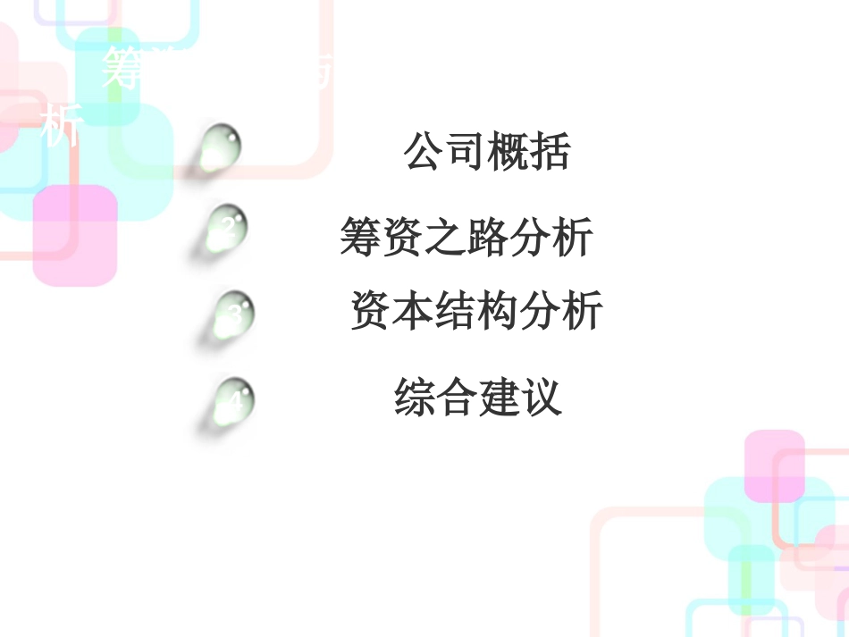 财务分析与资本管理知识结构_第3页