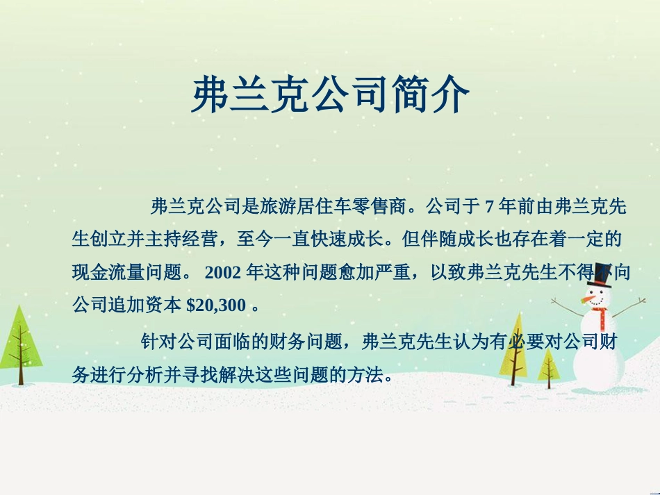 弗兰克公司财务分析报告(ppt20)_第3页