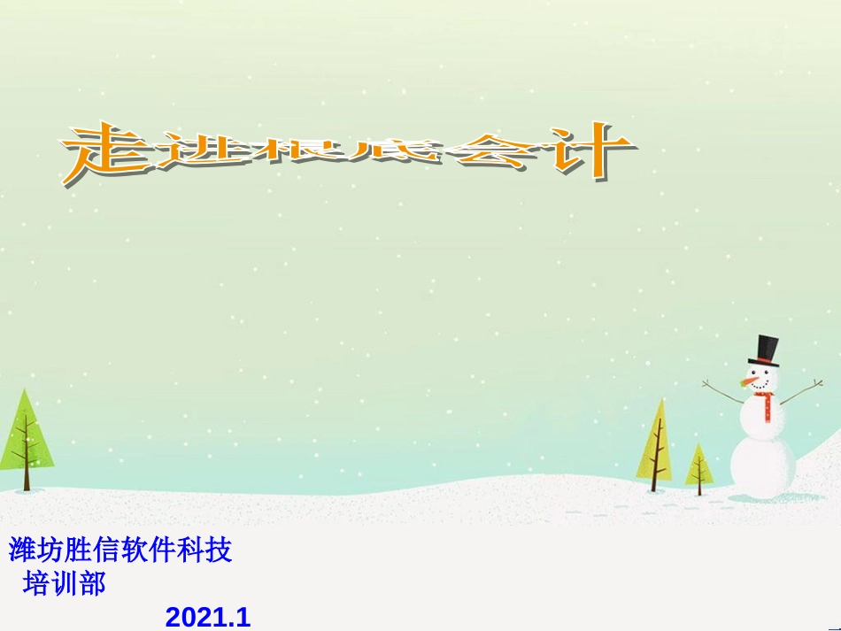 某公司财务会计与软件管理知识分析培训_第1页