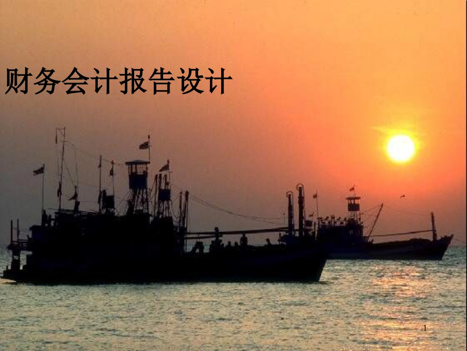 财务会计报告的设计_第1页