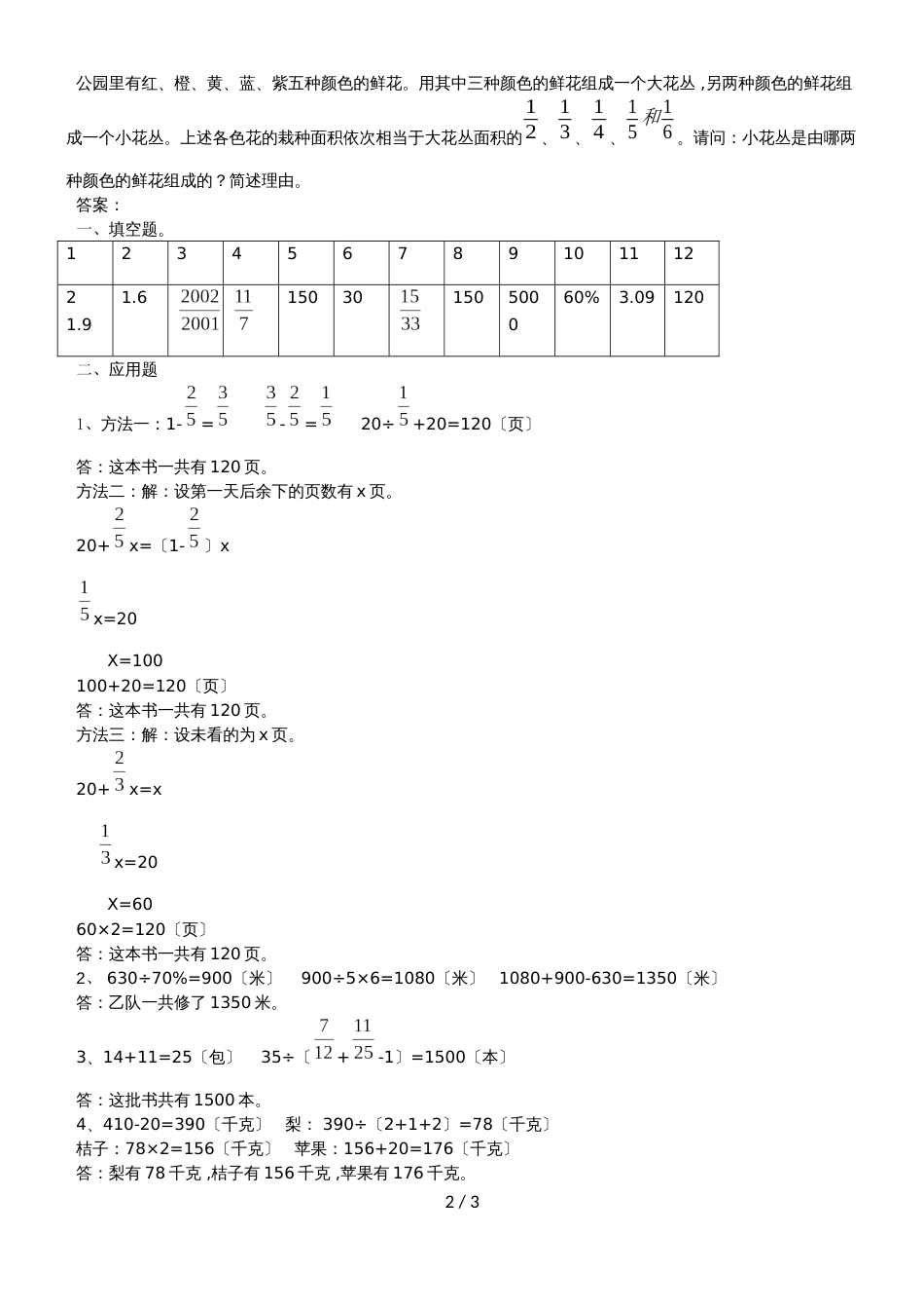 六年级下册数学试题小升初考前强化训练试题一 苏教版_第2页